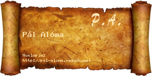 Pál Alóma névjegykártya